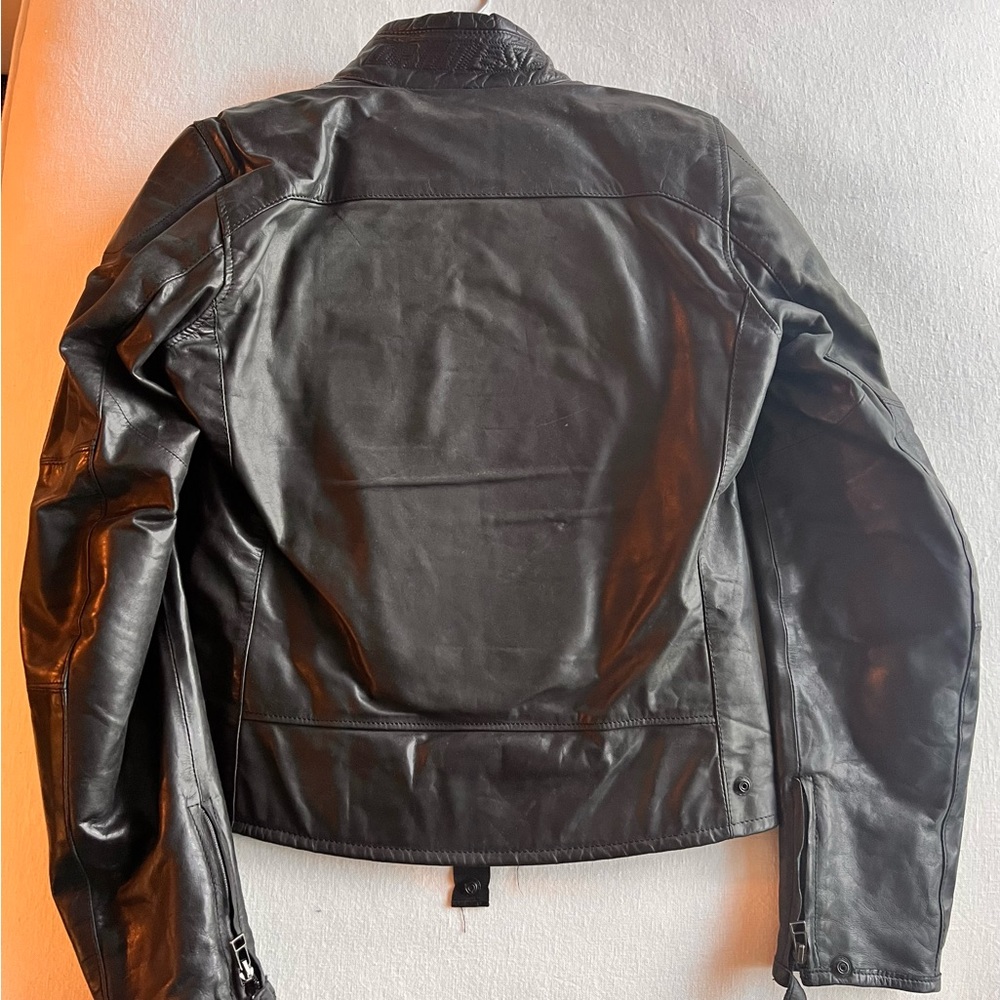 Dainese ladies leather motorcycle jacket.